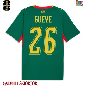 Senegal Pape Gueye #26 Bortatröja VM 2026 Kortärmad